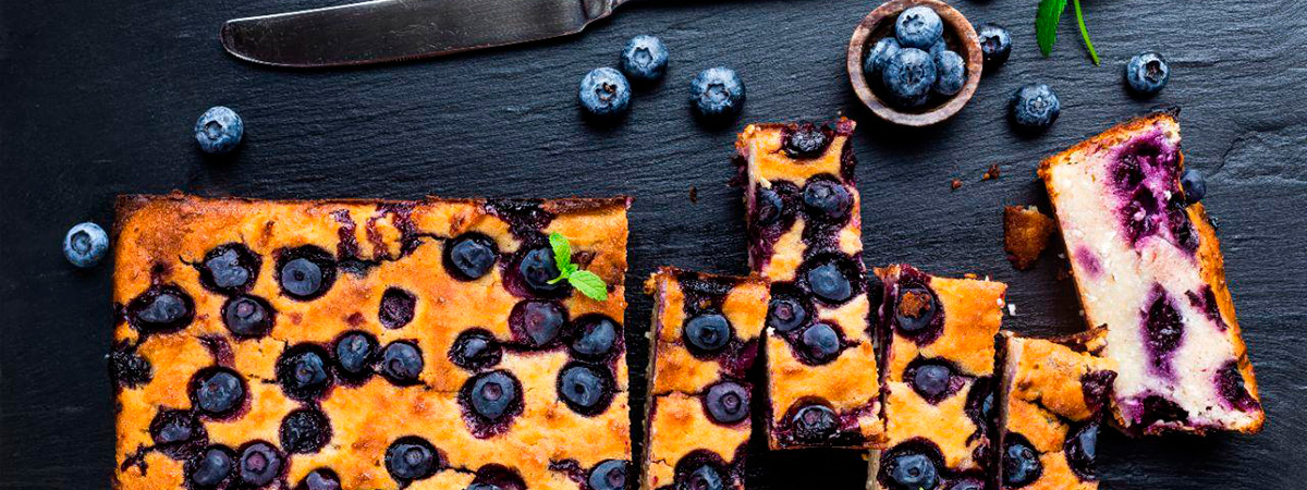 Кекс с черникой